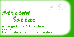 adrienn vollar business card