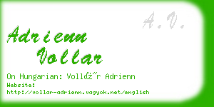 adrienn vollar business card